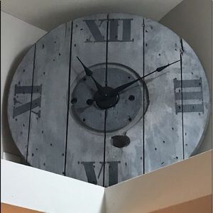 Hand made Roman Numeral Clock with working hands.